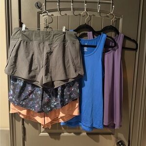 Athletic Shorts and Tank Tops Set